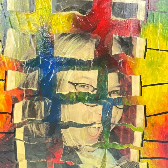 Trevor Williamson Mixed Media Art "Ashley In Pieces" Please READ - Picture 2 of 12